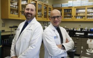 Internationally recognized tobacco experts, Richard O’Connor, PhD, (left) and Maciej Goniewicz, PhD, PharmD, are leading the WNY Center for Research on Flavored Tobacco Products at Roswell Park.